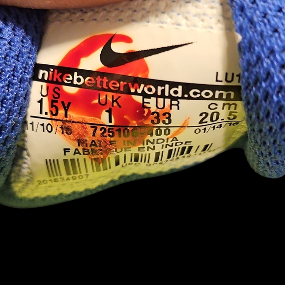 Nike Free 5 PS Royal Blue Sneakers - Picture 5 of 6